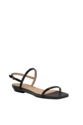 The Miranda - Coal Rhinestone Flat