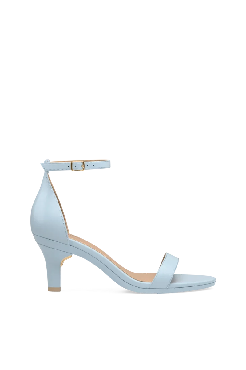 The Pashionista - Baby Blue Leather 3 Stiletto