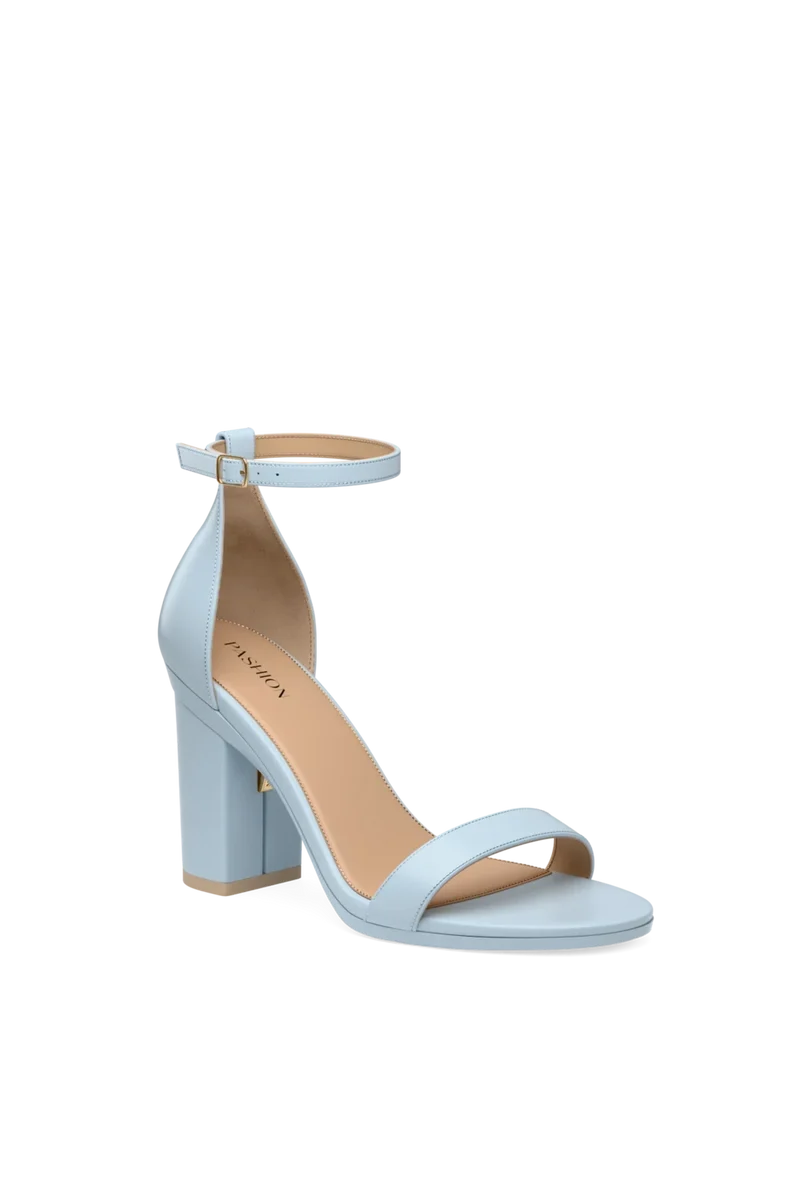 The Pashionista - Baby Blue Leather 4 Block