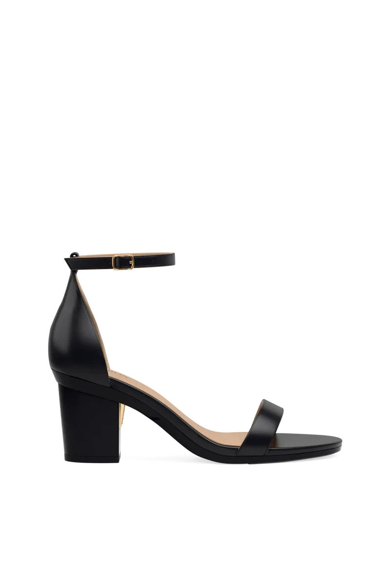 The Pashionista - Coal Leather + Block Heel Kit 3 Coal