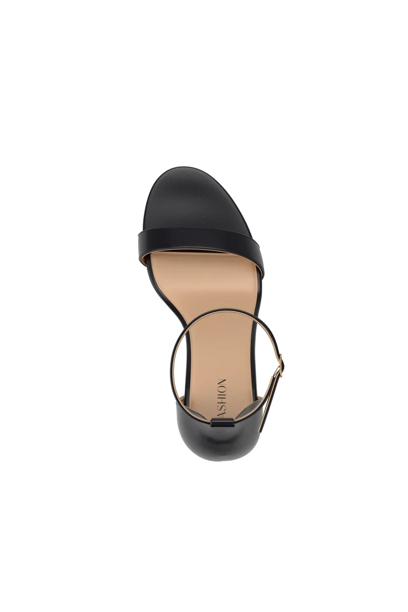 The Pashionista - Coal Leather + Block Heel Kit 4 Coal