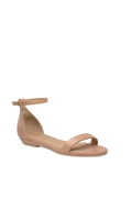 The Pashionista - Latte Leather Flat