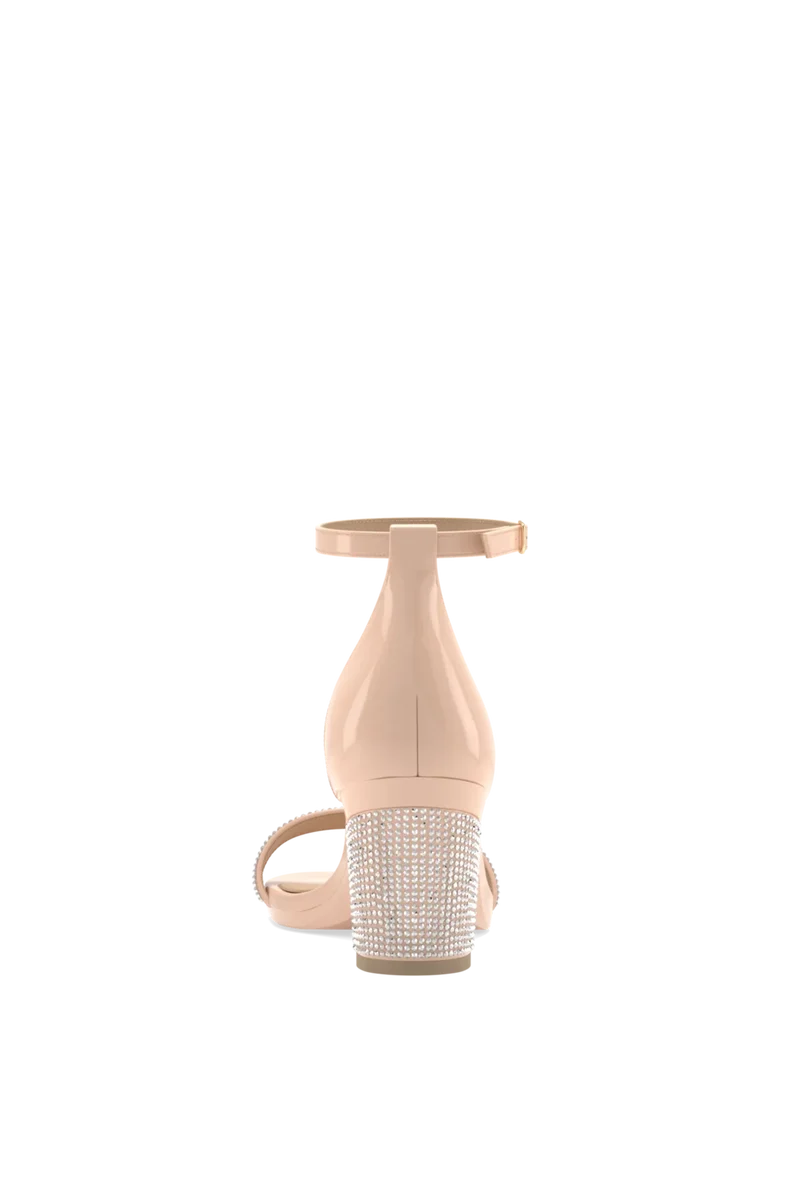 The Pashionista - Sand Patent Rhinestone + Block Heel Kit 3 Sand Rhinestone
