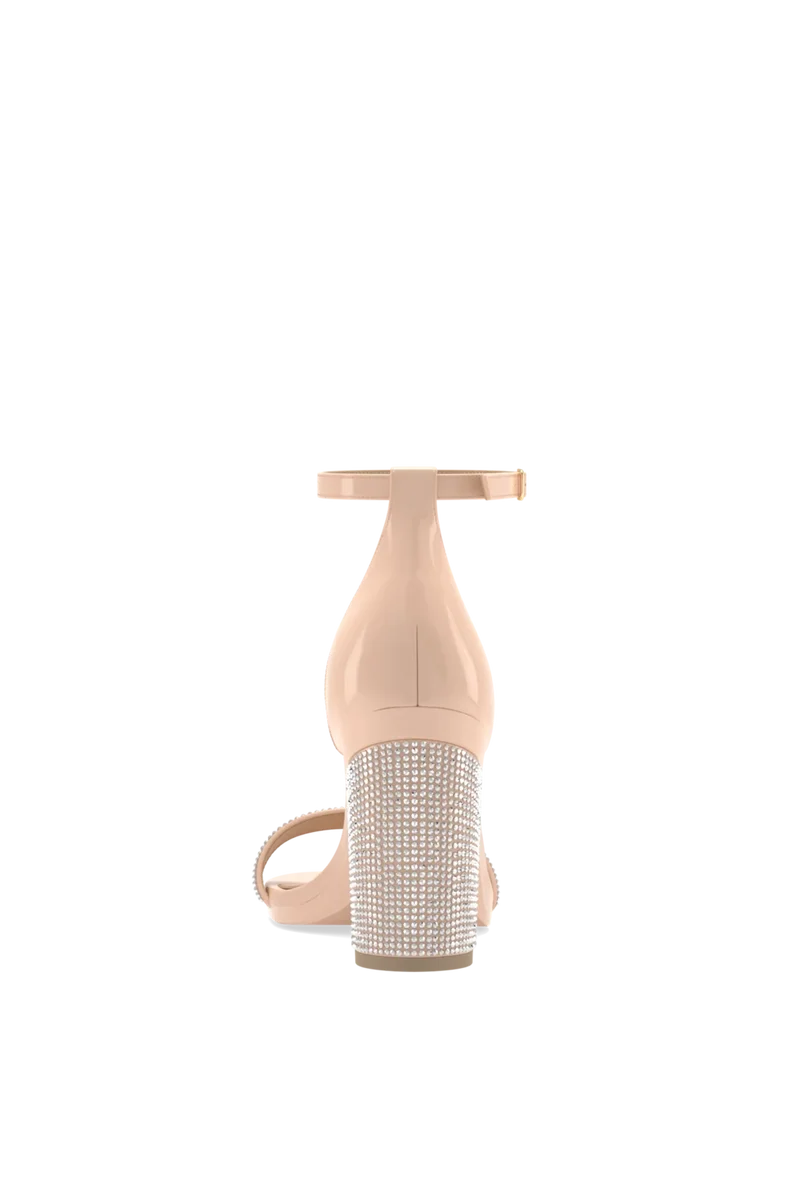 The Pashionista - Sand Patent Rhinestone + Block Heel Kit 4 Sand Rhinestone