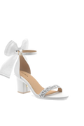 The Pashionista - White Crystal Bow + Block Heel Kit 3 White