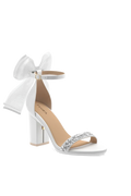 The Pashionista - White Crystal Bow + Block Heel Kit 4 White