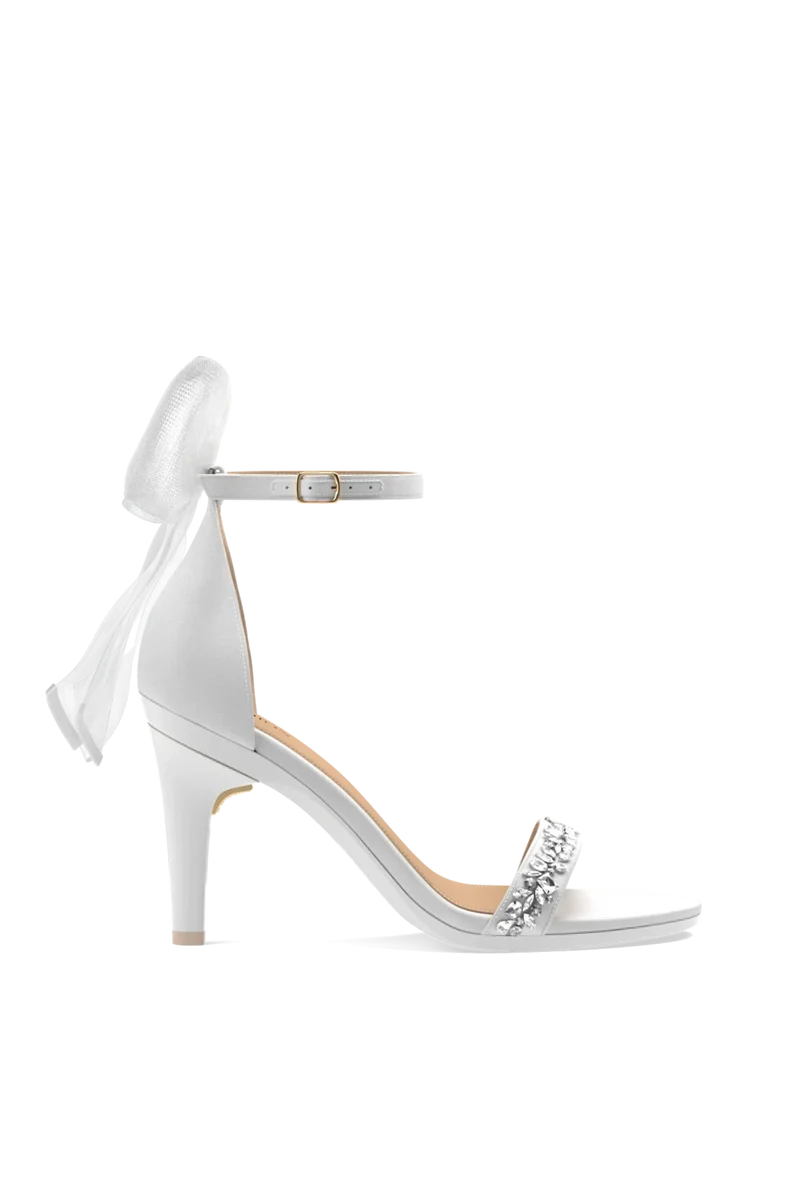 The Pashionista - White Crystal Bow + Stiletto Heel Kit 4 White