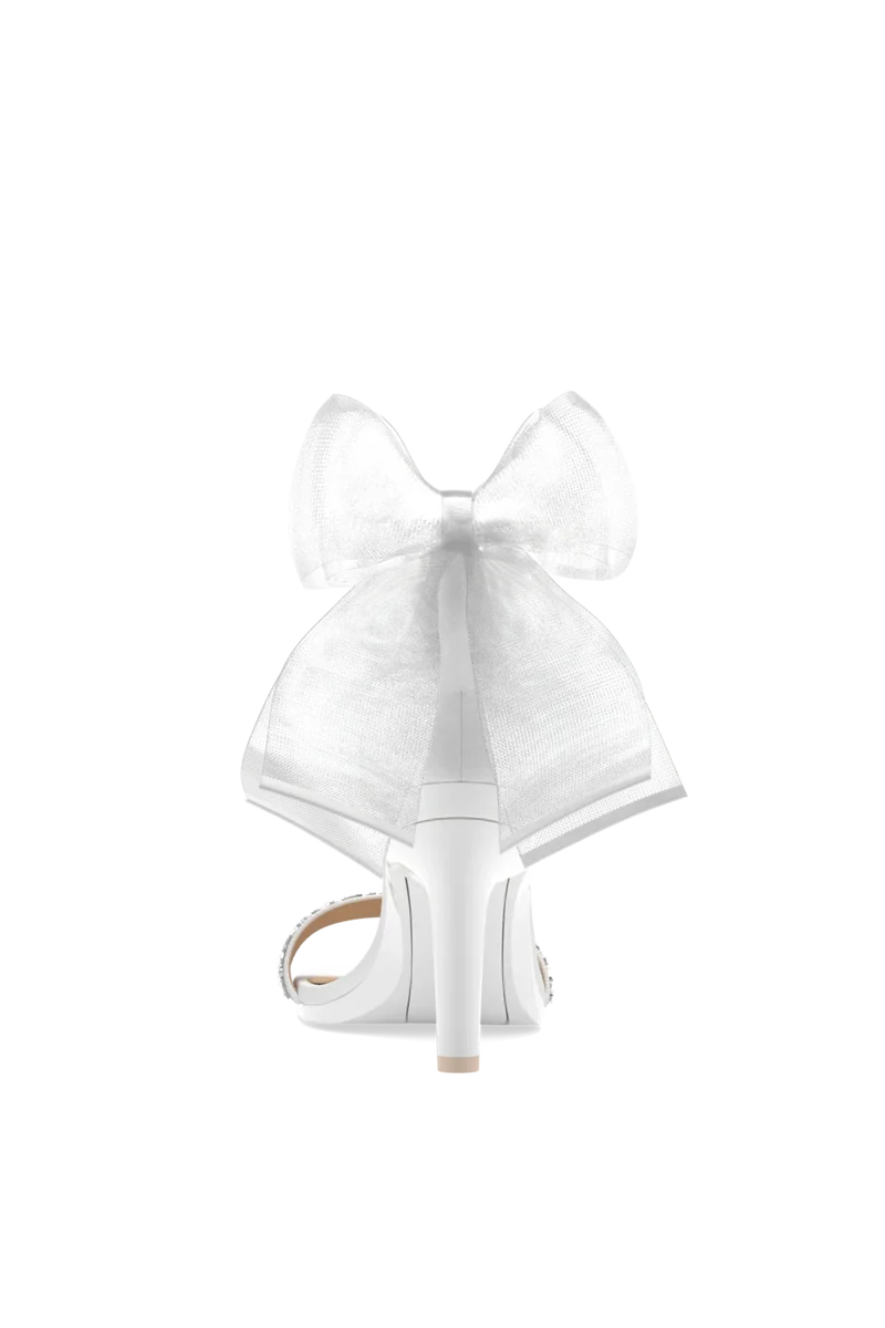 The Pashionista - White Crystal Bow + Stiletto Heel Kit 4 White