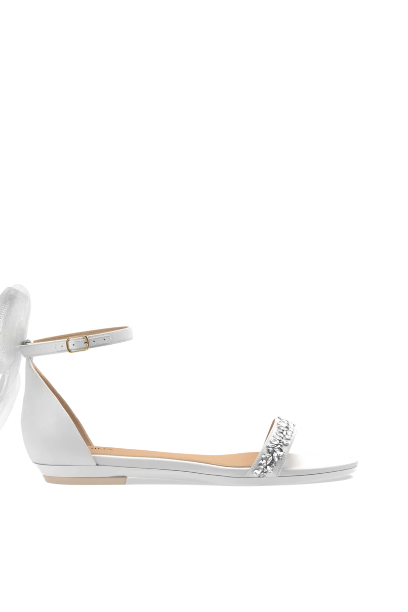 The Pashionista - White Crystal Bow