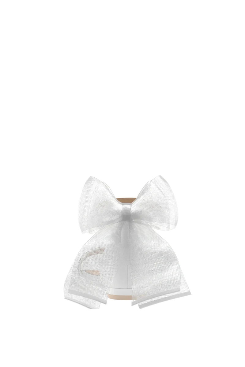 The Pashionista - White Crystal Bow