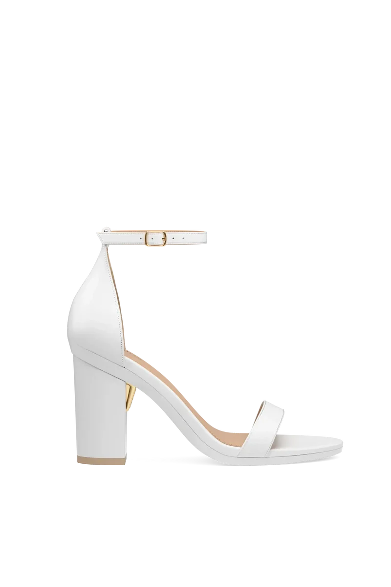 The Pashionista - White Leather + Block Heel Kit 4 White