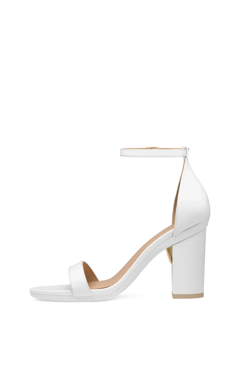 The Pashionista - White Leather + Block Heel Kit 4 White