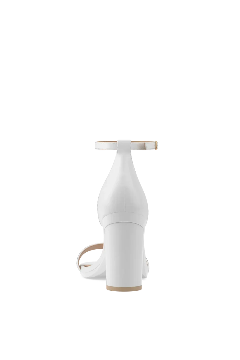 The Pashionista - White Leather + Block Heel Kit 4 White