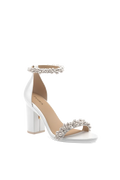 The Pashionista - White Satin Pearl + Block Heel Kit 4 White - Final Sale