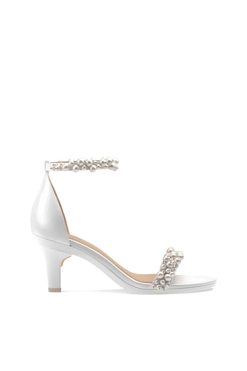 The Pashionista - White Satin Pearl + Stiletto Heel Kit 3 White - Final Sale