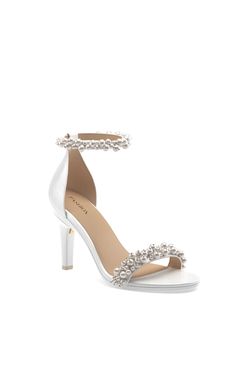 The Pashionista - White Satin Pearl + Stiletto Heel Kit 4 White - Final Sale