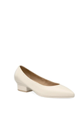 The Pump - Ivory Leather