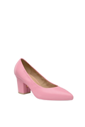 The Pump - Pink Leather 3 Block - Final Sale
