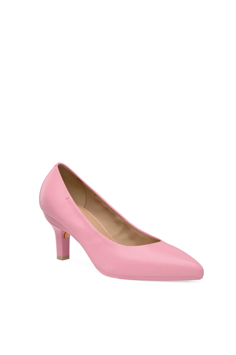 The Pump - Pink Leather 3 Stiletto - Final Sale