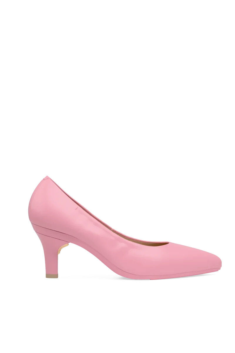 The Pump - Pink Leather 3 Stiletto - Final Sale