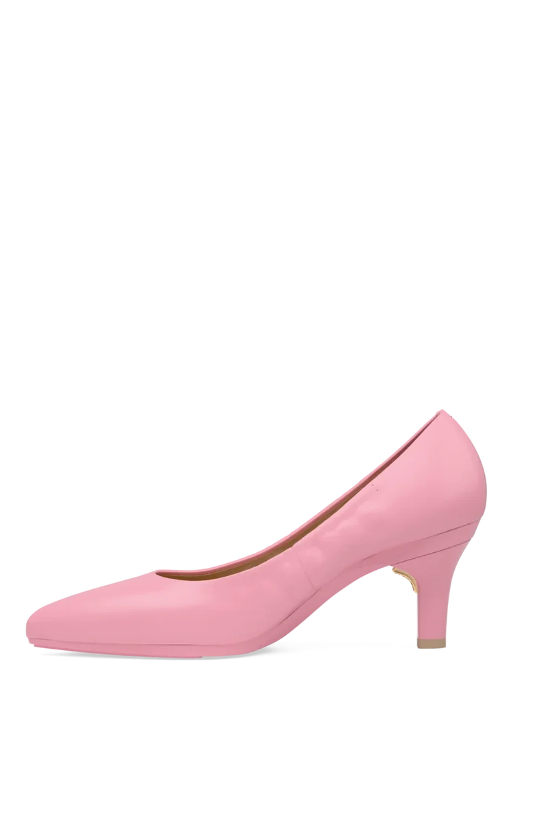The Pump - Pink Leather 3 Stiletto - Final Sale