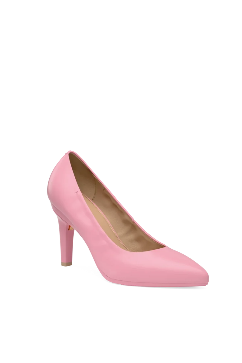 The Pump - Pink Leather 4 Stiletto - Final Sale