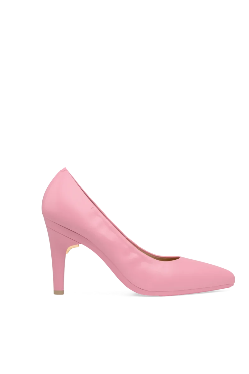 The Pump - Pink Leather 4 Stiletto - Final Sale