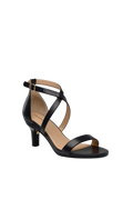 The Sandal - Coal Leather + Stiletto Heel Kit 3 Coal