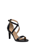 The Sandal - Coal Leather + Stiletto Heel Kit 4 Coal