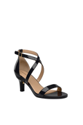 The Sandal - Coal Patent 3 Stiletto - FINAL SALE