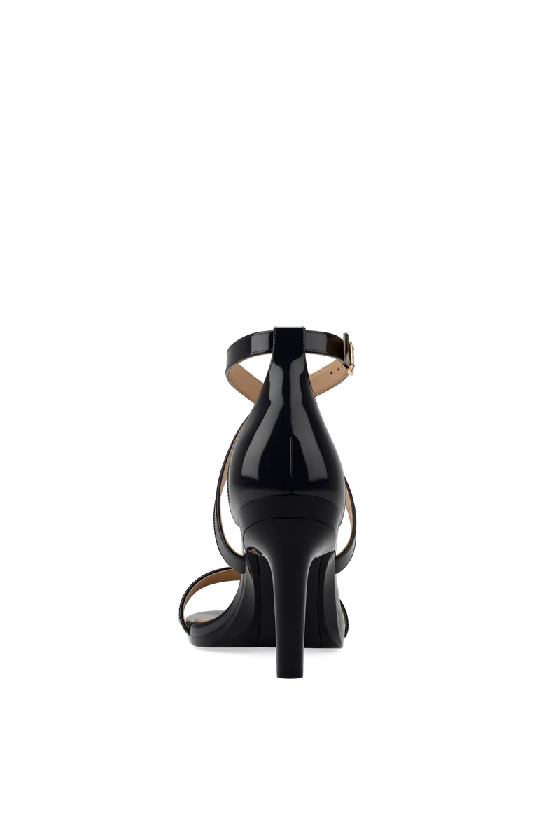 The Sandal - Coal Patent 4 Stiletto - FINAL SALE