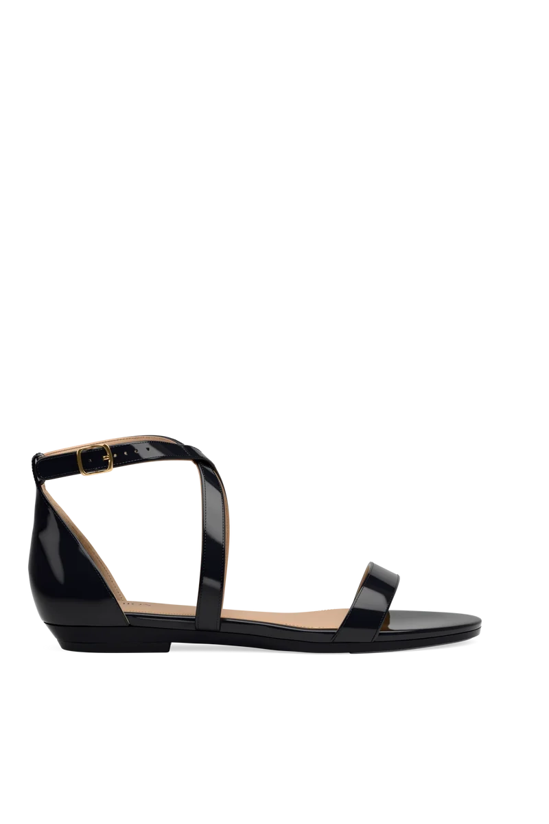 The Sandal - Coal Patent - FINAL SALE