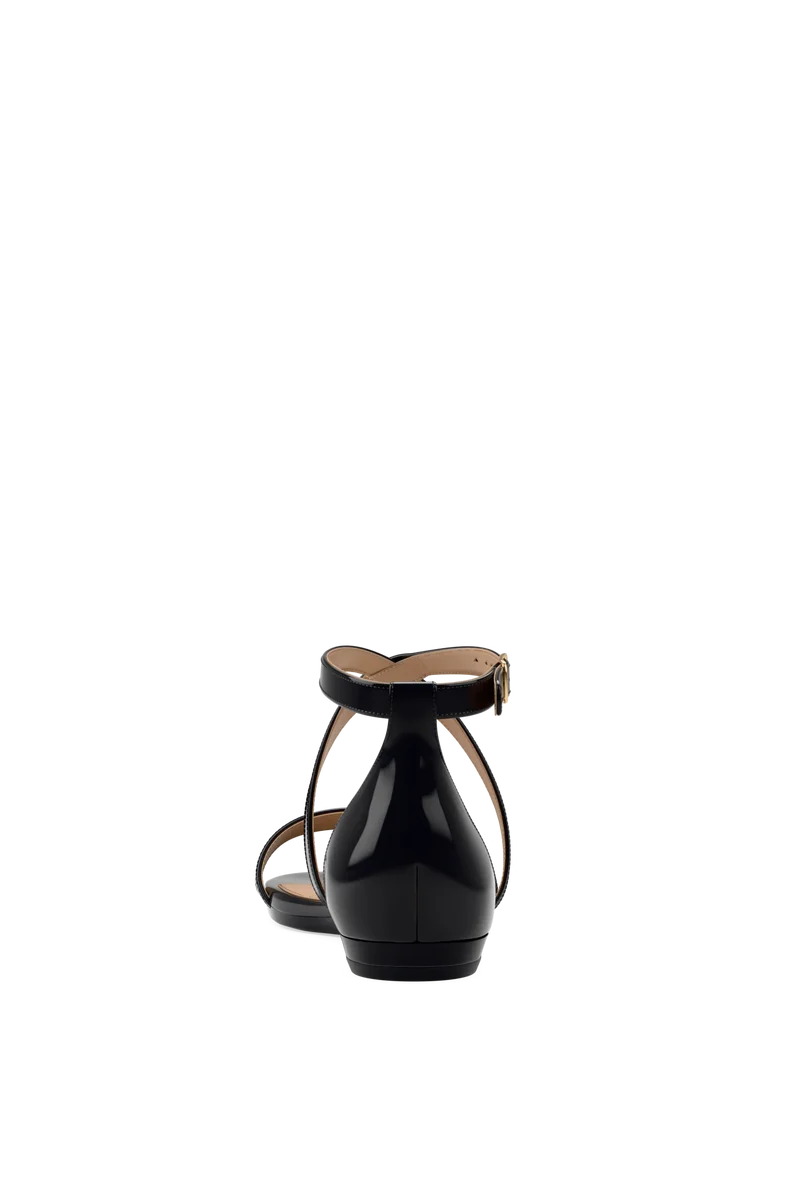 The Sandal - Coal Patent - FINAL SALE