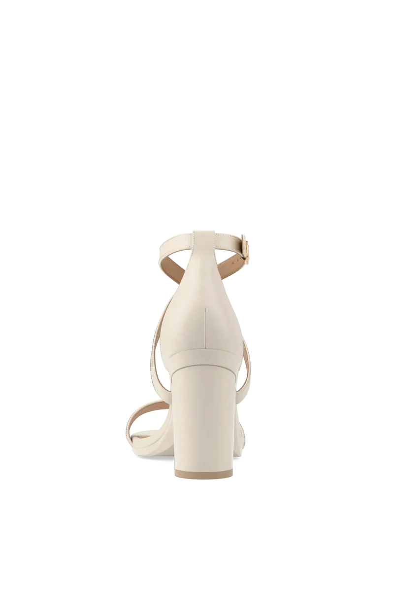 The Sandal - Ivory Leather 4 Block