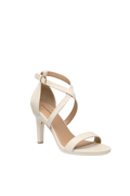 The Sandal - Ivory Leather 4 Stiletto