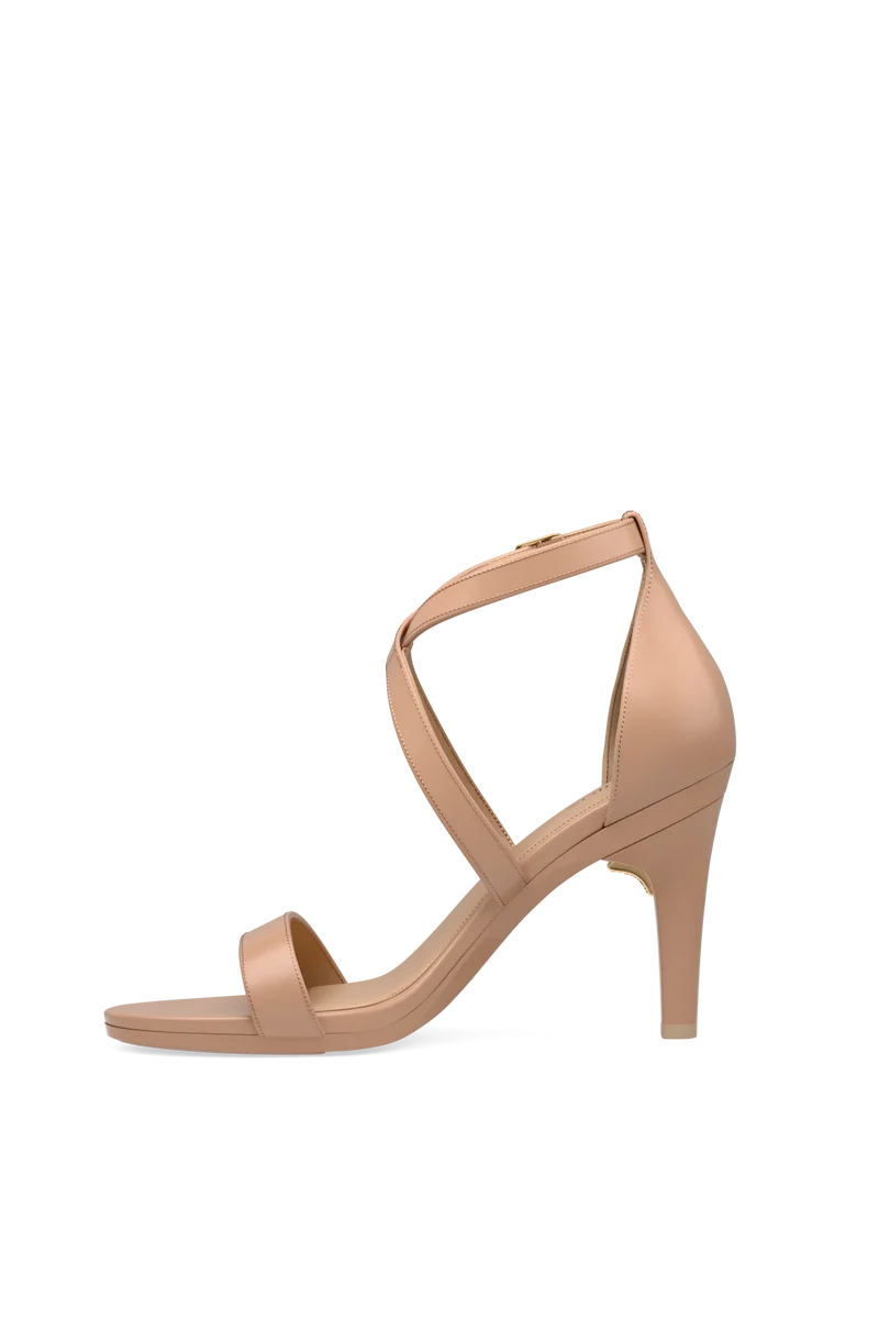 The Sandal - Latte Leather + Stiletto Heel Kit 4 Latte