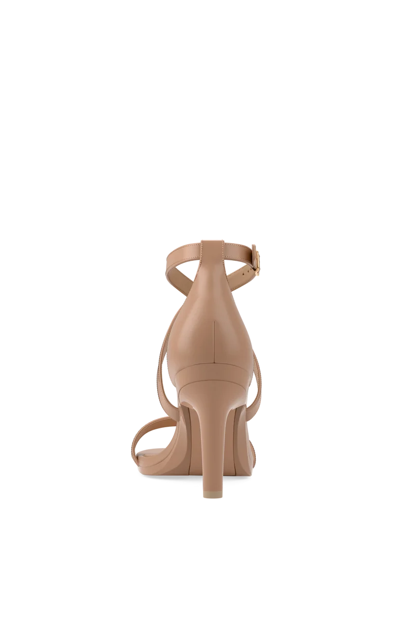 The Sandal - Latte Leather + Stiletto Heel Kit 4 Latte