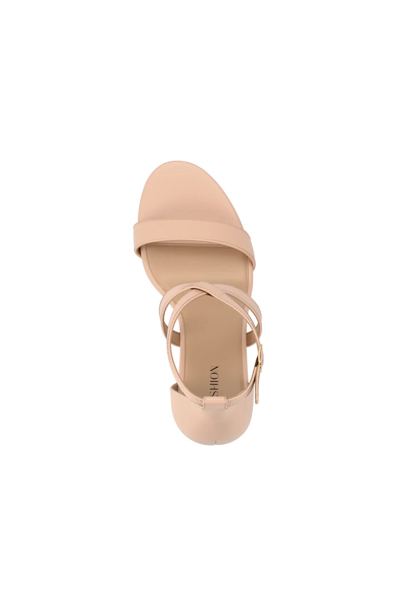 The Sandal - Sand Leather + Block Heel Kit 3 Sand