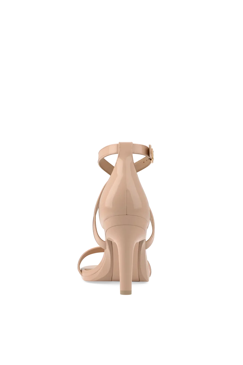 The Sandal - Sand Patent 4 Stiletto - FINAL SALE