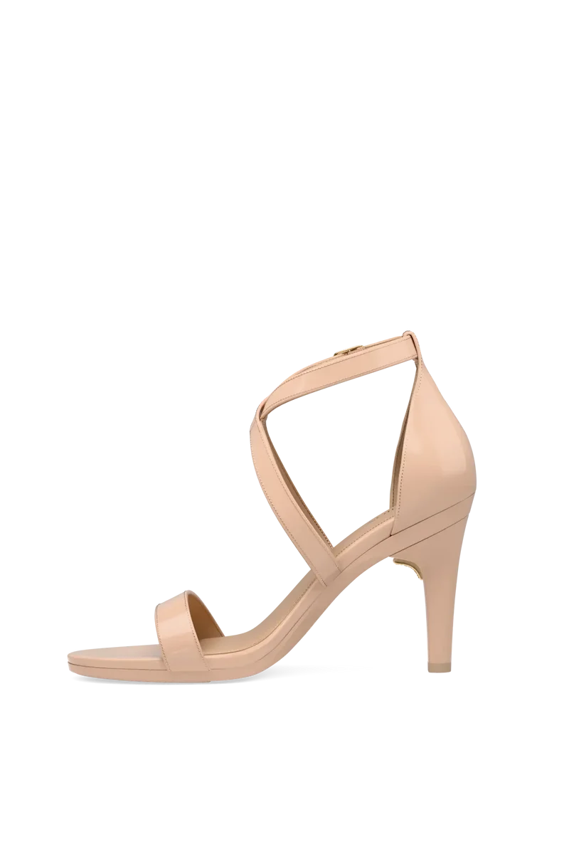 The Sandal - Sand Patent 4 Stiletto - FINAL SALE