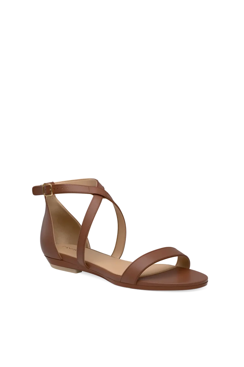 The Sandal - Walnut Leather 3 Block - FINAL SALE