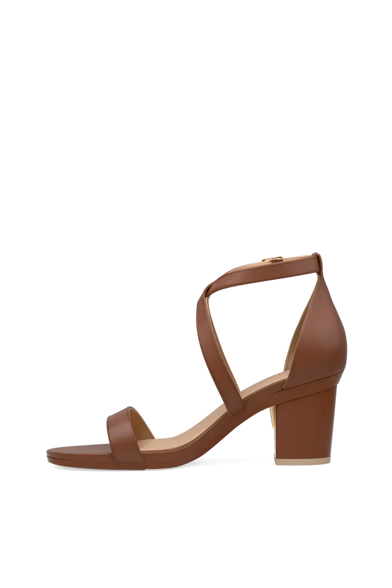The Sandal - Walnut Leather 3 Block - FINAL SALE