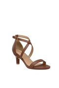 The Sandal - Walnut Leather 3 Stiletto - FINAL SALE