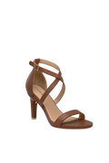 The Sandal - Walnut Leather 4 Stiletto - FINAL SALE