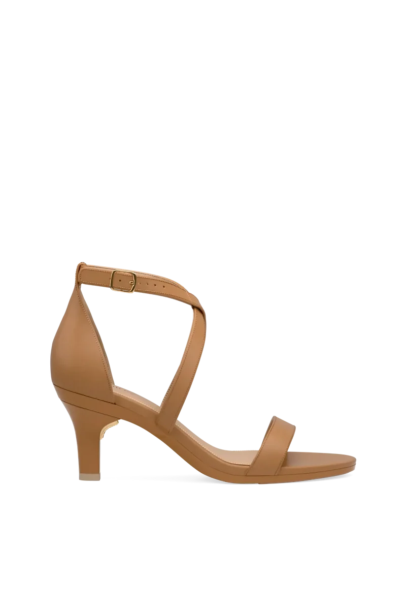 The Sandal - Whiskey Leather + Stiletto Heel Kit 3 Whiskey
