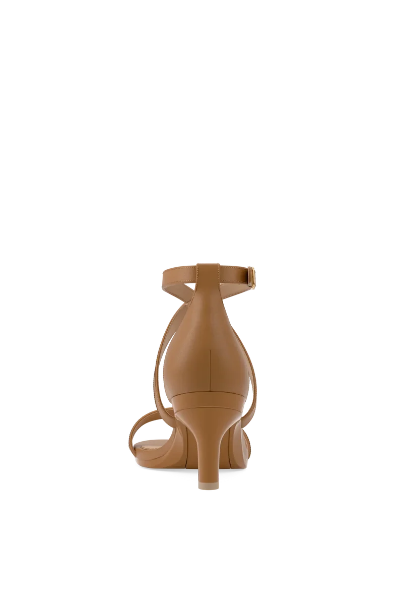 The Sandal - Whiskey Leather + Stiletto Heel Kit 3 Whiskey