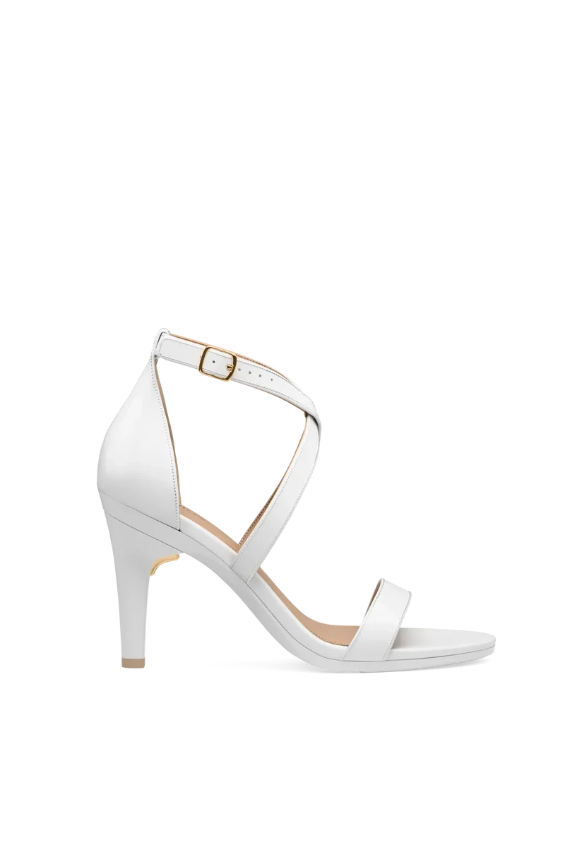 The Sandal - White + Stiletto Heel Kit 4 White