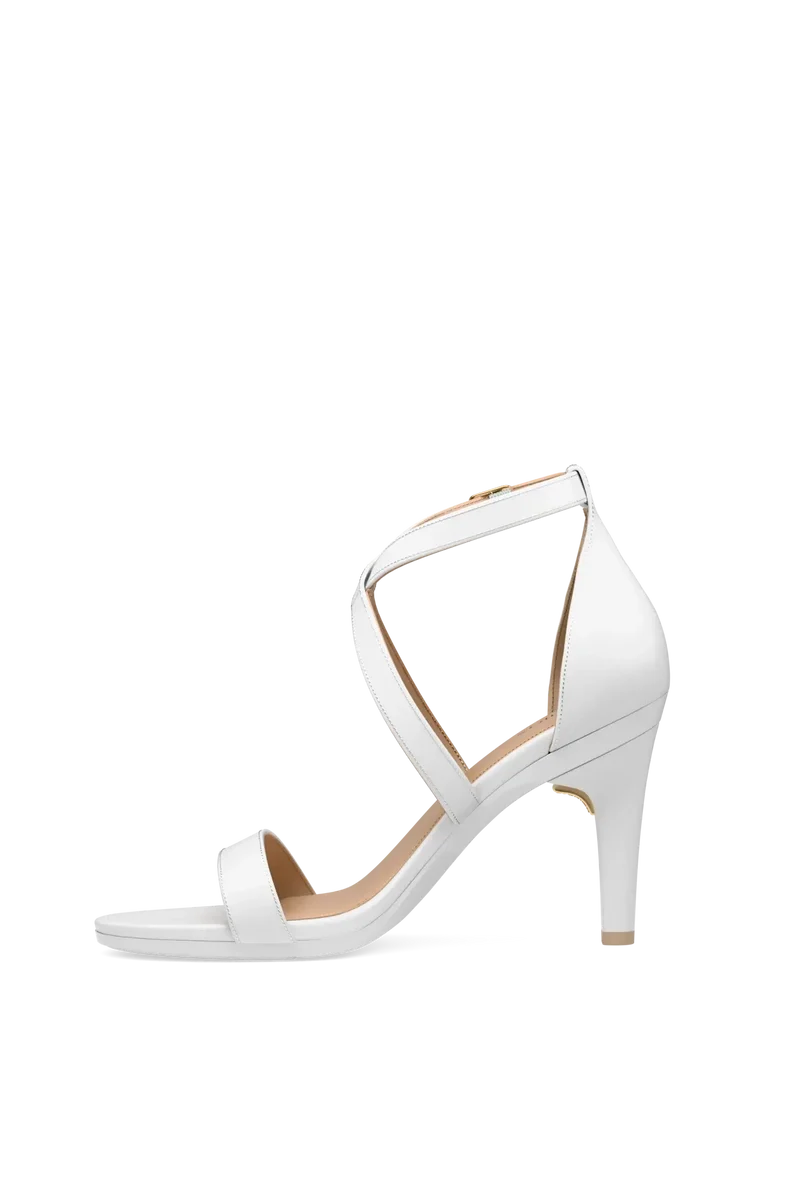 The Sandal - White + Stiletto Heel Kit 4 White