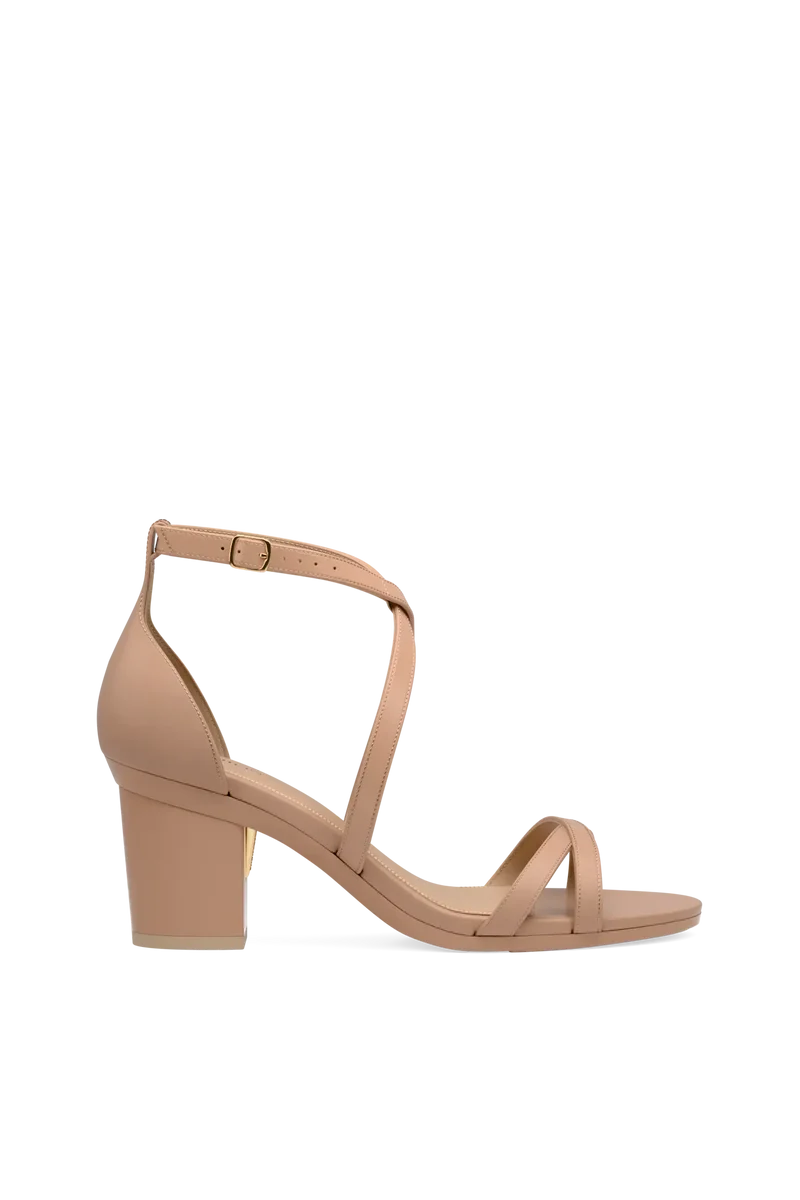 The Sandy - Latte Leather 3 Block