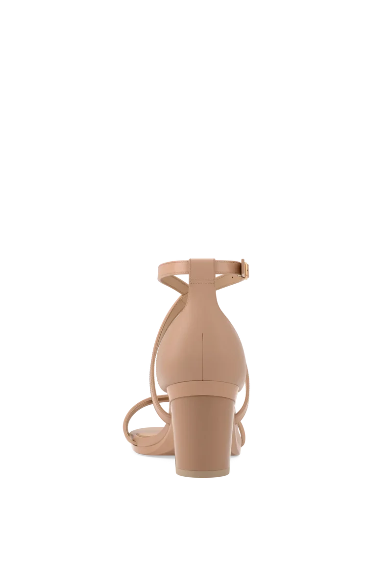 The Sandy - Latte Leather 3 Block